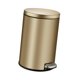 thumbnail image 5 of Bote de basura de diseño elegante con tapa de cierre suave para uso doméstico y de oficina Oro, 5 of 9