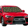 thumbnail image 2 of Kdxio Green Camouflage Skull Print Front Windshield Sun Shade,Folding Auto Sunshade for Car Truck SUV-Medium, 2 of 5