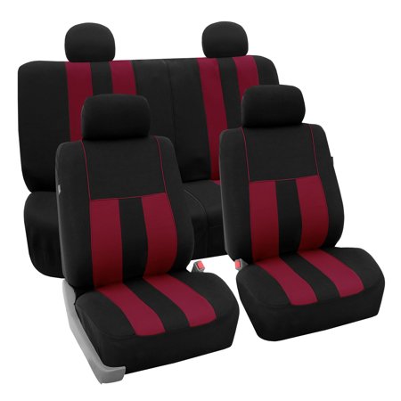 Fh Group Striking Striped Seat Covers Fro Auto 4 Headrest Cover