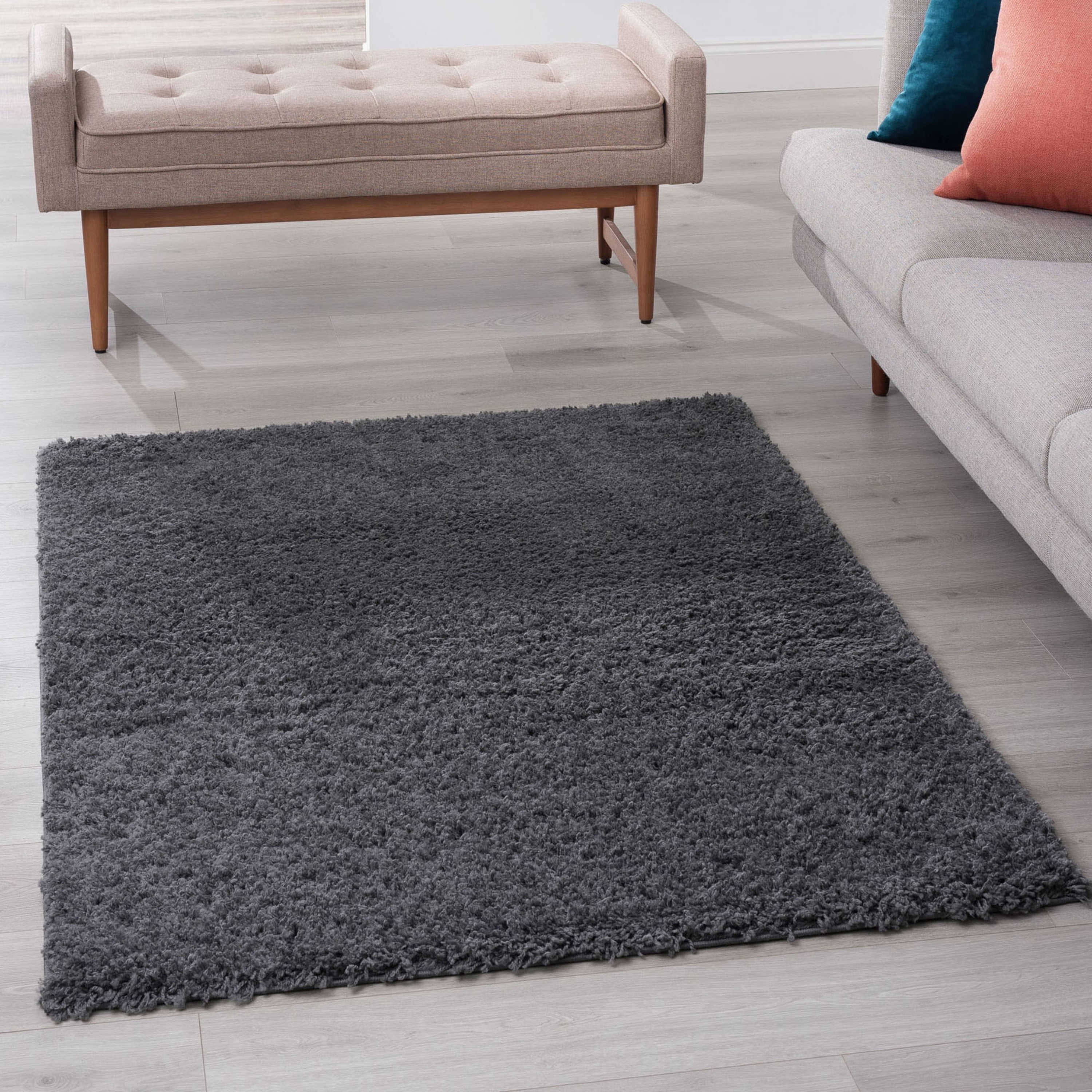 5x8 Modern Gray Area Rugs for Living Room | Bedroom Rug | Dining Room Rug | Indoor Entry or Entryway Rug | Kitchen Rug | Alfombras para Salas 5'3'' x 7'3''