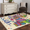 thumbnail image 3 of Happy Birthday Area Rugs 3x5 ft Ribbon Cake Gift Balloon Modern Celebration Washable Rug Non Slip Indoor Carpet Absorbent Floor Mat for Living Room Bedroom Dining Room, 3 of 9