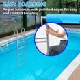 thumbnail image 3 of Garvee Dock Ladder 3 Steps,500LBS Removable Boat Ladder with Upgraded Widen Nonslip Pedals for Lake/Pool/Boarding/RV,Sliver, 3 of 6