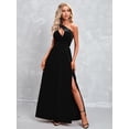 thumbnail image 5 of Anbech Women's Sexy Cutout Dress Out Keyhole Sleeveless Bodycon Party Long Dress2022,Black, 5 of 7
