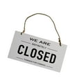 thumbnail image 1 of serony Open Closed Sign Double Sided Hanging Shop Window Home Business Reversible White, 1 of 9