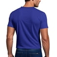 thumbnail image 6 of Mesh Workout Shirts for Men Casual Quick Dry Athletic Short Sleeve crew neck T-Shirts Lightweight Moisture Wicking Activewear Royal Blue XL, 6 of 8