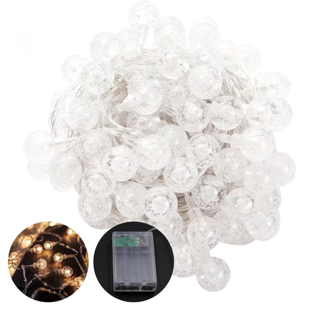 Yeacher 6 Meters/19.7Ft 40LEDs Bubble Ball Globe Design String Lantern Light Constant Bright& Flash 2