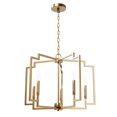 thumbnail image 2 of Hunter - Zoanne 5-light Alturas Gold, Large Chandelier, Dimmable, Formal Style, Geometric Shaped, for Bedrooms, Kitchens, Dining, Living Rooms - 49072, 2 of 8