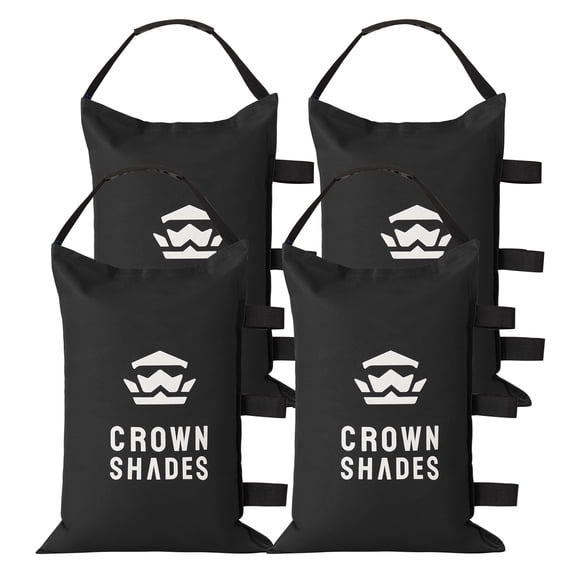 Bolsa de Arena CROWN SHADES para Patas de Carpa 68 kg (Sin Rellenar) Negra