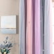 thumbnail image 3 of Cortina XiDi Rainbow Gris/Rosa con forma de estrellas opacas de doble capa, 3 of 8