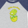 thumbnail image 4 of Inktastic Little Brother Dinosaur Boys Baby Bodysuit, 4 of 5