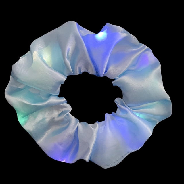 Scrunchies para el cabello con luz LED Hugo Seda Luminous Azul