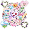 thumbnail image 1 of 35pcs-100pcs Heart Stickers Floral Cute Stickers Animal Stickers for Laptops Notebooks Suitcases, 1 of 5