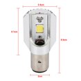 thumbnail image 1 of Ymiko BA20D Motorcycle LED Headlight Blub High/Low Beam Light COB Scooter Head Lamp, 1 of 8