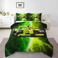thumbnail image 2 of Erosebridal Cool Racing Car Bedding Full Comforter Set, Bedroom Decor, Breathable, 3-Piece, 2 of 6