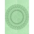 thumbnail image 1 of Ahgly Company Machine Washable Indoor Rectangle Transitional Mint Green Area Rugs, 7' x 9', 1 of 7