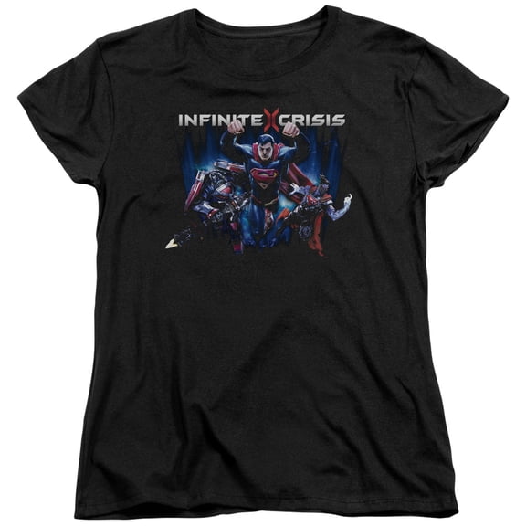 Infinite Crisis Ic Super S/S Women's T-Shirt Black
