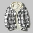 thumbnail image 1 of Qertyioot Veste Homme Multifonctionnelle à Capuche Veste Extérieure Manches Longues Tenue Décontractée, 1 of 6