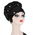 thumbnail image 2 of Visland African Pattern Headwrap Pre-Tied Turbans for Women Beanie Cap Headwrap Hat,Sleep Beanie Elastic Knot Cap, 2 of 6