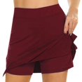 thumbnail image 3 of Women'S Sports Short Skirt Lightweight Quick-Drying Shorts Breathable Running Tennis Golf Training Skirt With Pockets, 3 of 6
