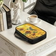 thumbnail image 3 of FKELYI Bible Cover for Women Men Faux Leather Book Cover with Handle Sunflower Hummingbird Oil Painting Print Zippered Bible Case Church Bible Bag for Prayer Outdoor Study, 3 of 6