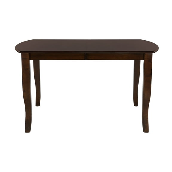 Newboti Furniture Dark Cherry Finish Simple Design 1pc Dining Table with Separate Extension Leaf Mango Veneer Wood Dining Furniture 05791