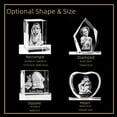 thumbnail image 3 of Personalized 3D Crystal Photo, Romantic Gift for Men and Women, Customized Engraved Crystal Picture Frames, Gifts for Any Occasion Wedding Anniversary Birthday Christmas Keepsake, 3 of 5