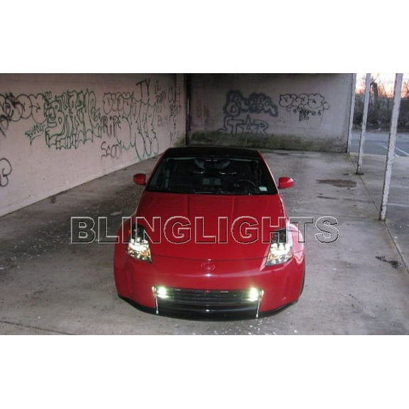 For Nissan 350Z Xenon Halogen Grille Driving Lights Fog Lamps Kit