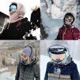 thumbnail image 5 of Pasamontañas térmico para mujer 2024, para el cuello y la cara, forro polar, capucha de invierno, para esquí, motocicleta, ciclismo, informal, resistente al viento, para la nieve, calentador de cabeza, 5 of 5