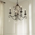 thumbnail image 2 of 4 Light Chandelier In Transitional Style 22 Inches Wide By 25.5 Inches High Quorum Lighting 6116-4-86, 2 of 5