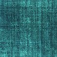 thumbnail image 1 of Ahgly Company Machine Washable Indoor Square Oriental Turquoise Blue Industrial Area Rugs, 4' Square, 1 of 4
