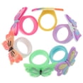 thumbnail image 4 of 12 anillos infantiles de mariposa de colores con dibujos animados para fiestas de niñas., 4 of 7