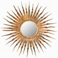 thumbnail image 2 of SAFAVIEH Round Metallic Sunburst Wall Mirror, Burnt Copper, 2 of 3