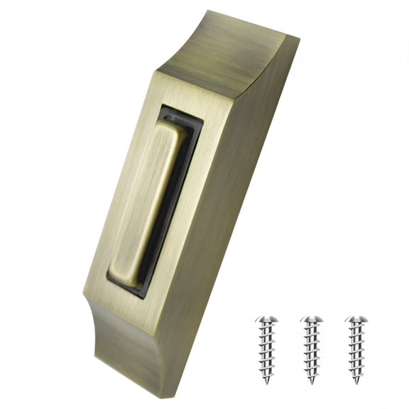 GJX 2026 New 1Pc Wired Lighted Doorbell Button Strong Heavy Duty Wall Mounted Door Bell for Home,Office,Entrance,Hallway,Door Installation,Security,Home Improvement