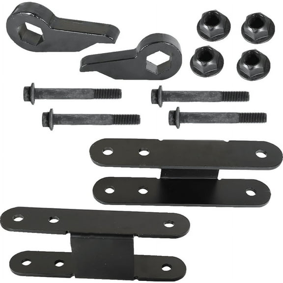 LABLT 1-3" Torsion Keys 2" Rear Shackle Suspension Lift Kit 2Pc Replacement for Chevy S10 Blazer GMC S15 1982-2004