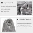 thumbnail image 3 of FZ FANTASTIC ZONE Woman Men Winter Warm Hat Beanie Long Scarves Touch Screen Gloves Knit Set,Grey, 3 of 8