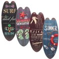 thumbnail image 1 of 4Pcs Surfboard Wall Decorations Wooden Surfboard Signs Summer Surfboard Wall Art Decors, 1 of 3