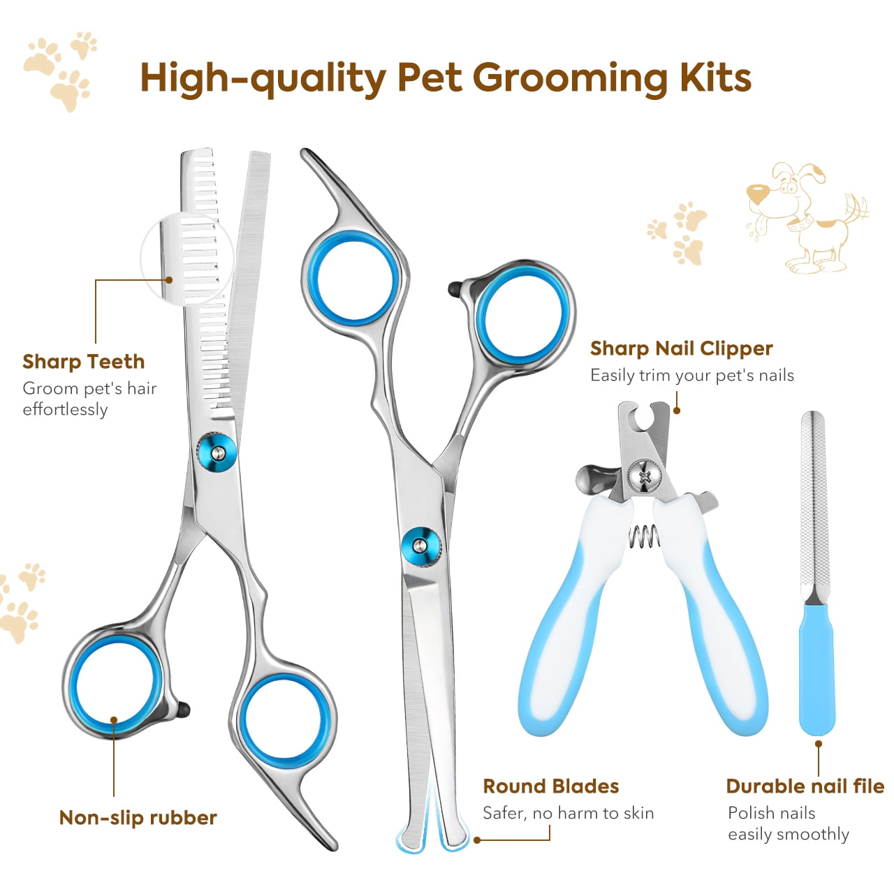 Buy OMORC 24V Dog Clippers, 12 Piece Plugin Professional & Quiet Dog