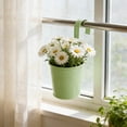 thumbnail image 5 of Metal Hanging Flower Pot with Drainage Holes, Stylish Indoor & Outdoor Wall Planter, Durable Iron Wall Decor for Garden, Balcony, Home & Commercial Spaces, 5 of 5