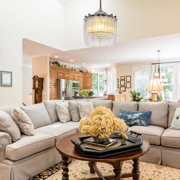 Tulip 50-inch Indoor 11-Blade Smart Crystal Chandelier Ceiling Fan with LED Light & Remote