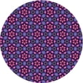 thumbnail image 1 of Ahgly Company Machine Washable Indoor Round Transitional Purple Area Rugs, 8' Round, 1 of 7