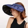 thumbnail image 5 of Windfall Sun Visor Hats Women Large Brim Summer UV Protection Beach Cap, 5 of 6