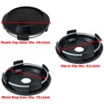 thumbnail image 4 of AUTUT 64mm Wheel Center Caps Rim Hub Center Covers Replacement 61mm Lug to Lug (Black) - 4Pcs, 4 of 4