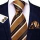thumbnail image 1 of Corbata de boda de seda a rayas rojas y negras para hombre, regalo de gemelos a mano, corbata para hombre, moda para fiesta de negocios, envío directo Dengxun unisex, 1 of 2