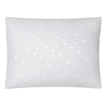 Snuze Embossed 18" x 24" Bed Pillow, White Moon