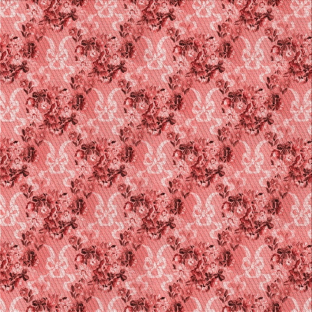 Ahgly Company Tapis d'Intérieur Lavable en Machine Carré Transitionnel Rose Corail Clair, 5 Pieds Carré