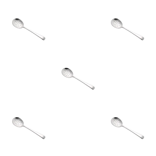 Ounissouiy Cucharas de café y té de acero inoxidable con mango largo, cuchara para postre de arroz, utensilios de cocina, cubiertos, de Type5 NO5