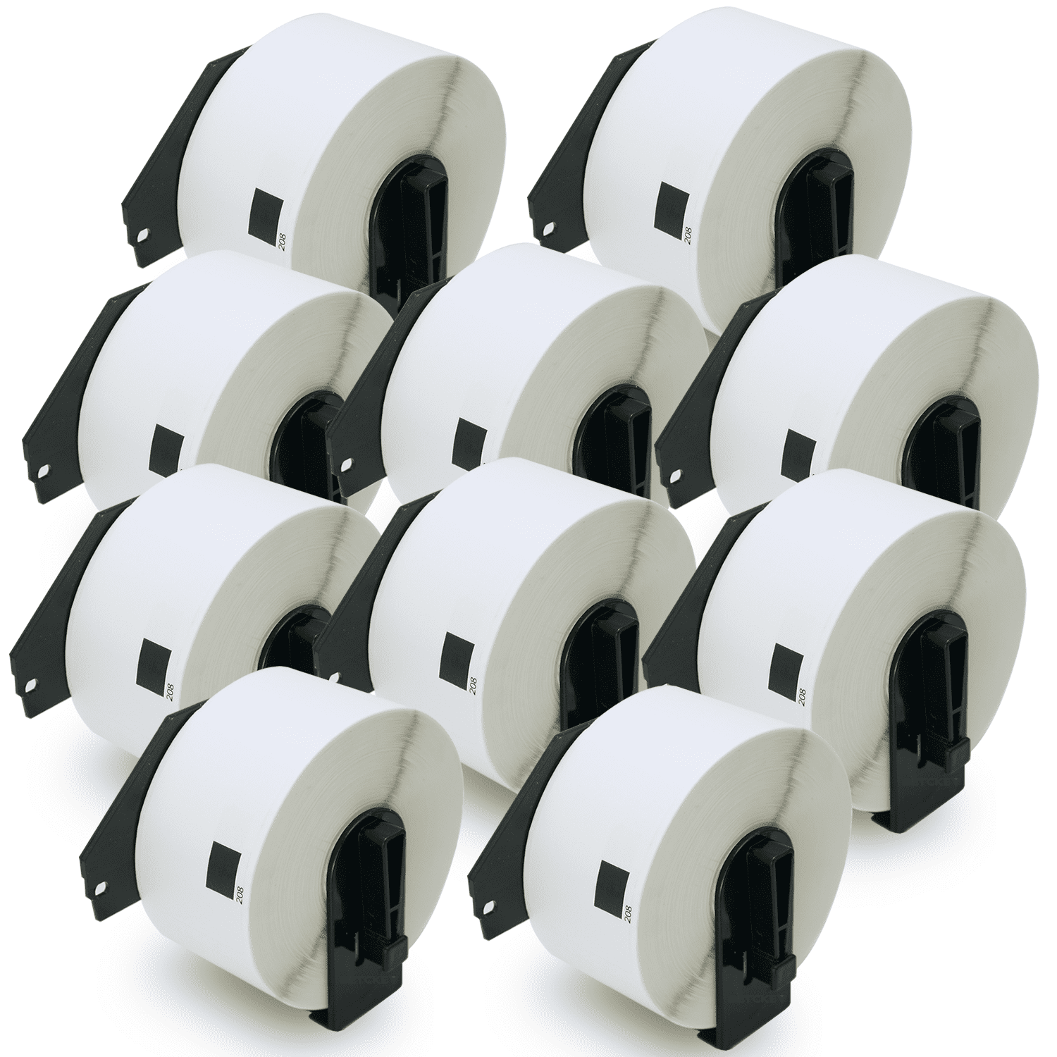 2Rolls 1-1/2"x3-1/2" Large White Paper Address Labels For Brother QL-800 DK-1208 