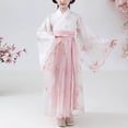 thumbnail image 2 of Elegant Traditional Chinese Hanfu Dress Set for Girls, Tang Dynasty Princess Dress with Floral Tulle for Graduation, Halloween, Easter, Christmas Festival, 2 of 8