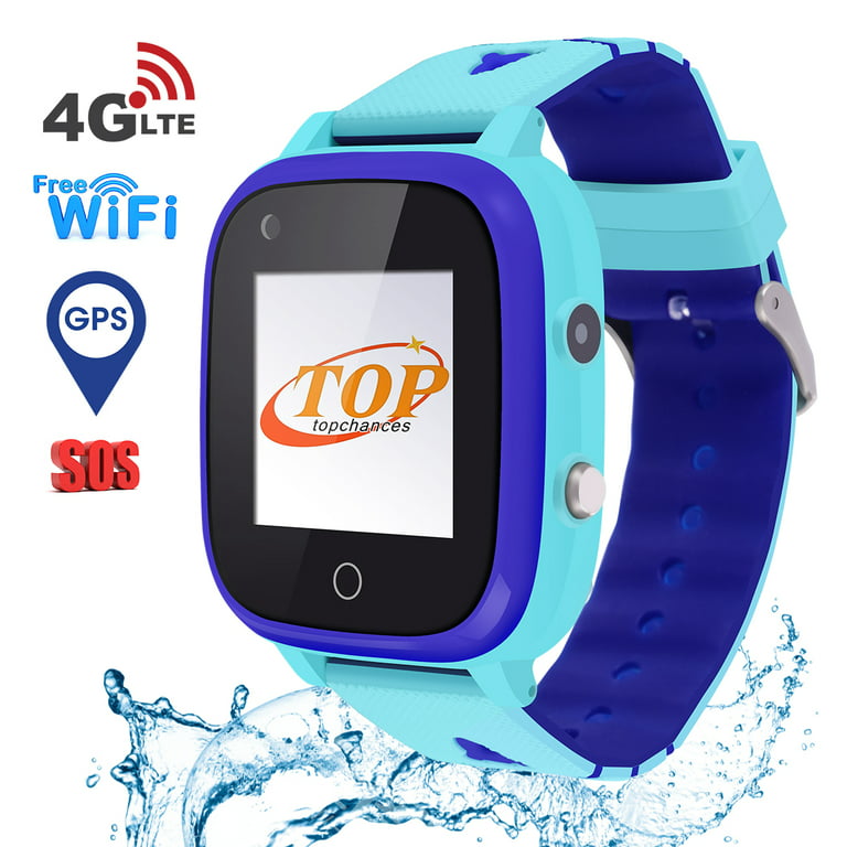 4G Kids Smart Watch,Kids Phone Smartwatch w Tracker Waterproof,Alarm,Pedometer,Camera,SOS,Touch Screen WiFi Bluetooth Wrist Watch for Boys Girls Android iOS,3-12 Years Old - Walmart.com