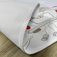 thumbnail image 5 of Ambesonne White Place Mats Set of 4, Retro Married Couple Car, Standard Size, Grey Red White, 5 of 6